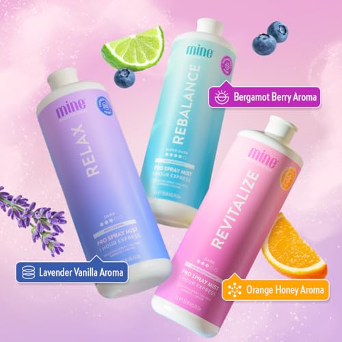 MineTan Professional Spray Solution | Tanning Treatments Collection - Airbrushed Finish, Streak Free Tan Results, Vegan Friendly, PETA-Approved