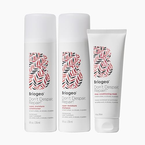 Briogeo Don't Despair, Repair! Hair Repair Reset Minis Kit, Repairs Dry, Damaged or Color Treated Hair, Vegan, Phalate & Paraben-Free, Travel Kit