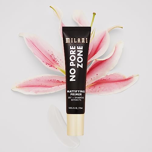 Milani Face Primer for Makeup - No Pore Zone Mattifying Primer with Lily & Bamboo Extract for a Matte Finish, 1.0 Fl. Oz