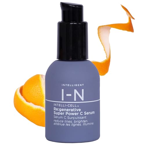 Intelligent Nutrients Re:generative Super Power C Serum, Age-Defying Vitamin C Formula, Smoothes, Softens, and Firms With Plant Stem Cell Science, 1 Oz