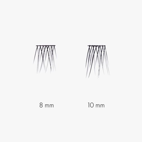 SWEED - No Lash Cluster Duo False Eyelashes | Natural, Defined Look | Easy-To-Apply, Beginner Friendly | Vegan, Cruelty-Free, Clean Beauty (Medium; 8mm + 10mm)