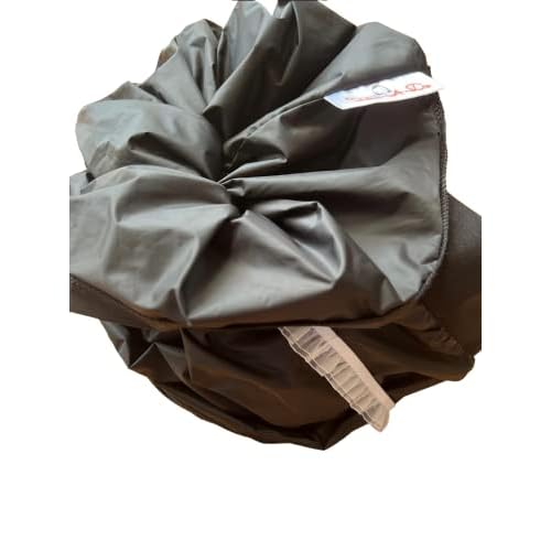 Luxury Waterproof Shower Cap - Innovative Open-Ended Design - Black