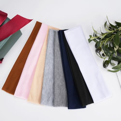 8 Pack Headbands for Women, Elastic Soft Hair Bands Non Slip Women's Fashion Headbands for Daily Workout Yoga Running
