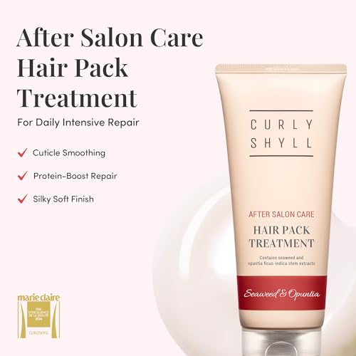 CURLYSHYLL After Salon Care Hair Pack Treatment | Deep Moisture & Care | Seaweed & Botanical Oils | Damaged Hair Treatment | 250ml