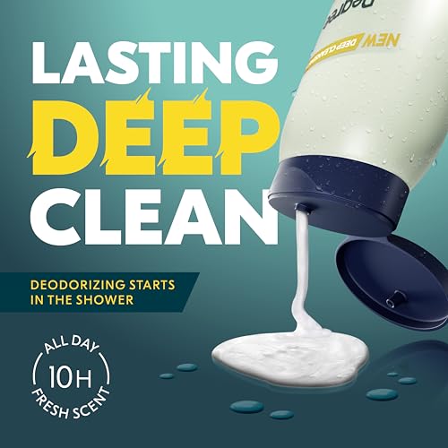Degree All Day Fresh Body Wash Fresh Coconut Deep Cleansing 20 oz