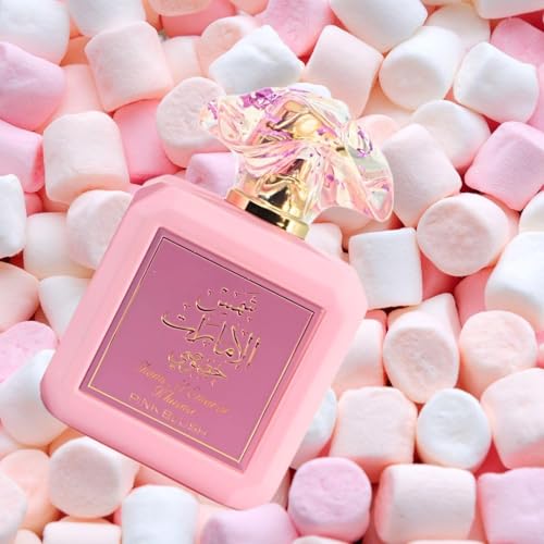 Ard al Zaafaran Pink Blush Shams Al Emarat Khususi, Marshmallow Blush Perfume For Women, Eau de Parfum - 100 ML (3.4 OZ) Romantic & Sweet Arabian Perfume - A Captivating Scent wrapped in Pink Bottle