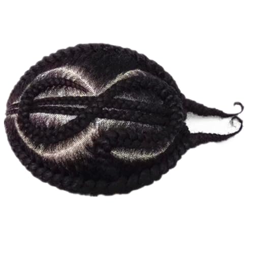 NLW Afro braid Toupee for men Afro curl HD Swiss lace Hair pieces for mens Human hair replacement system 8x10" lace hair prosthesis units wig for black men $ style Braid