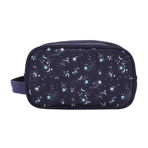 Bioworld Night Sky Dual Compartment Navy Toiletry Cosmetic Kit