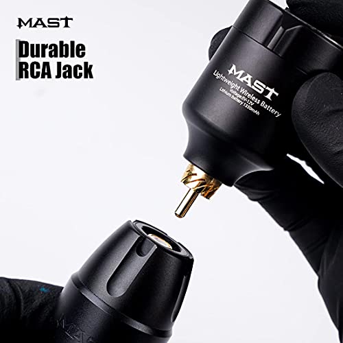 Mast Flip Complete Tattoo Kit -Wireless Cartridges Tattoo Machine with 7 Adjustable Strokes 2.6-4.0mm 2 Batteries Power Supply 20 Pro Needles Ideal for Lining Shading Coloring Professional Starter Set