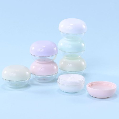 5-Pack Leak Proof Small Travel Containers for Creams (10ml/0.34oz) - TSA Approved Mini Travel Jars, Cosmetic Containers with Lids for Lotion, Makeup, Toiletries