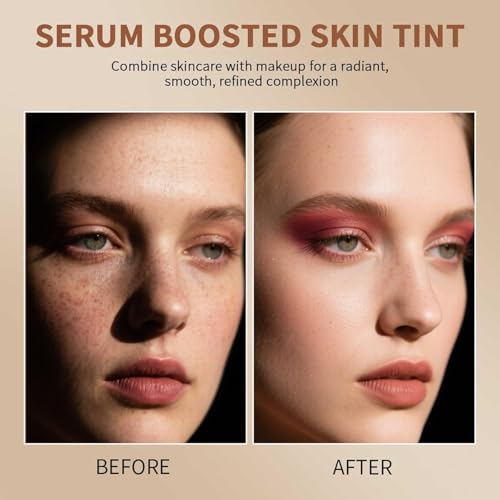 Beauty Balm Serum Boosted Skin Tint, Foundation Stick, Tinted Moisturizer for Face, Full Coverage Foundation, Concealer Stick for Foundation Makeup, Contour Sticks for Face Makeup, Dewy Finish (#03)