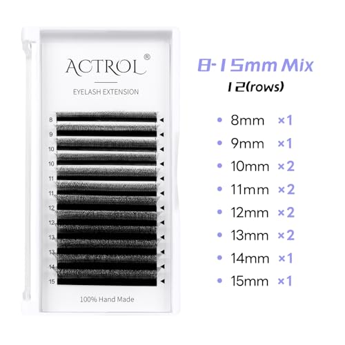 W Lash Extensions 5D Volume 0.07D Curl 8-15mm Mix Easy Fan W-shaped Eyelash Premades Cluster Black YY Lash