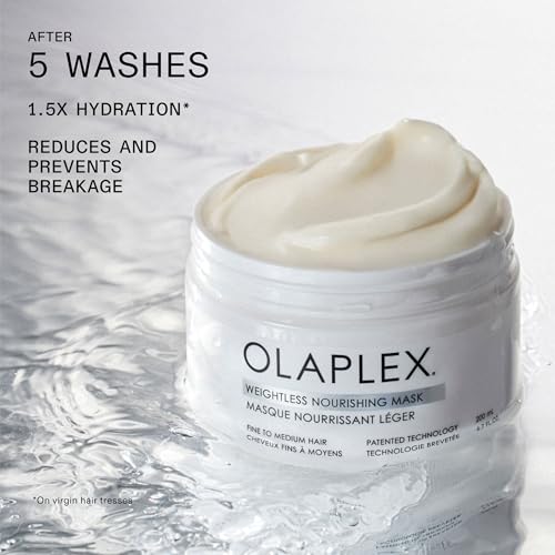 Olaplex Weightless Nourishing Mask: Cuticle Sealing Mask to Hydrate & Volumize Fine to Medium Hair, 200 ml / 6.7 Fl. Oz.