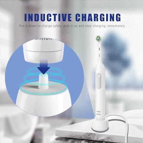 Charger Replacement Fit for Oral B Electric Toothbrush IO Series 3 4 5 6, 3757, Inductive Charging Base Portable Waterproof Power Cord