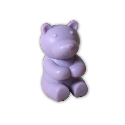 KAWASHIKI Bear Hugs Cold-Process Plant-Based with Essential Oils Handmade Soap | Gift Travel Decorative Guest Bathroom | Sweet Orange & Lavender | 100g (3.53OZ) (Lavender)