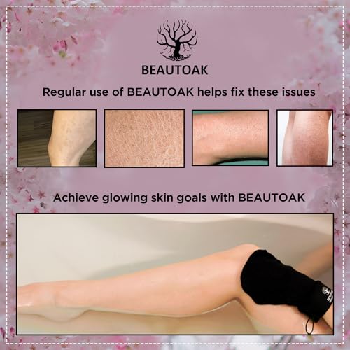 Korean Exfoliating Mitt for Shower - Exfoliating Glove Body Scrubber - Skin Exfoliator & Dead Skin Remover (1 Pack)