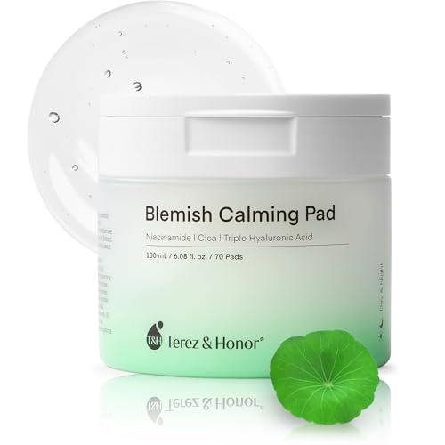 Niacinamide, Centella & Hyaluronic Acid Serum Pad - Korean Brighten, Soothe & Deep Moisturize Skincare, Pre-Soaked Toner Pads for Face - Dermatologist Tested Daily for Blemish-Prone or Sensitive Skin