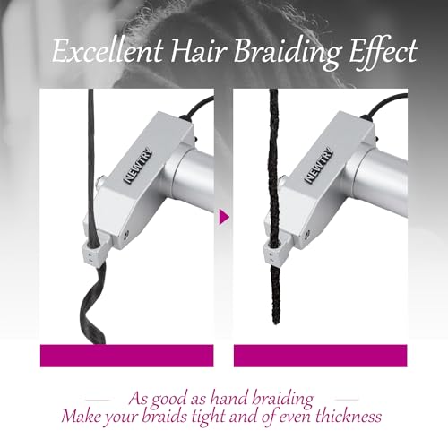 NEWTRY Dreadlocks Machine for Dreadlocks Extensions Creation, Fast & Easy DIY Portable Dreadlocks Maker, Automatic Loc Machine with Multiple Tools