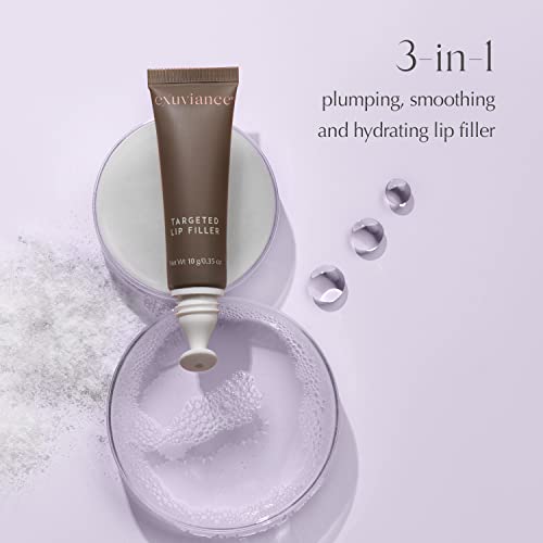 EXUVIANCE Targeted Lip Filler with Neoglucosamine, CitraFill, Glycerin and Peptides, Fragrance-Free, 10 g.