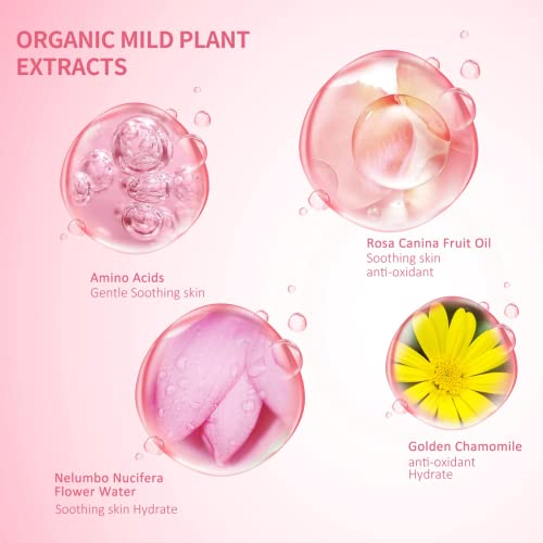 Eyelash Extension Cleanser 207ml +Mascara Wand+ Brush Eyelid Foaming Cleanser,Eyelash Wash and Lash Bath for Extensions,Paraben & Sulfate Free,Makeup Remover,Salon and Home use£¨207ml/7fl.oz)