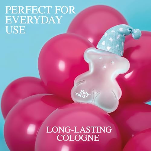 TOUS Baby Cologne for Boys and Girls. Fresh, Powdery Perfume, Gentle Scent for Babies & Toddlers. Ideal Baby Gift, 3.4 Fl Oz