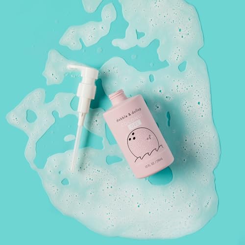 Dabble & Dollop Coconut Body Wash & Shampoo ? 3-in-1 Natural Bubble Bath for Kids, No Parabens or Sulfates, Vegan, Gluten-Free, Tear-Free (10oz, Pack of 2)