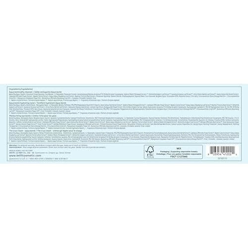belif Aqua Bomb Dive Into Hydration Set | Korean Skin Care | Korean Moisturizer | Makeup Remover | Korean Toner | Eye Cream | Value Set | Gift Set | Aqua Bomb, Cleansing Balm, Hydrating Toner,Eye Bomb