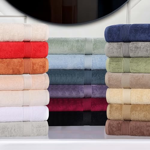 Superior Egyptian Cotton 10-Piece Face Towel Set , Small Towels For Facial, Spa, Quick Dry, Absorbent Towels, Bathroom Accessories, Guest Bath, Home Essentials, Washcloth, Airbnb, Gold