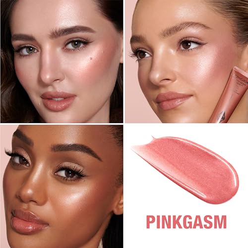 Charlotte Tilbury Beauty Light Wand Liquid Highlighter Makeup - Soft-Focus Highlighter & Blush for Cheeks - Pearlescent, Weightless Radiant Finish