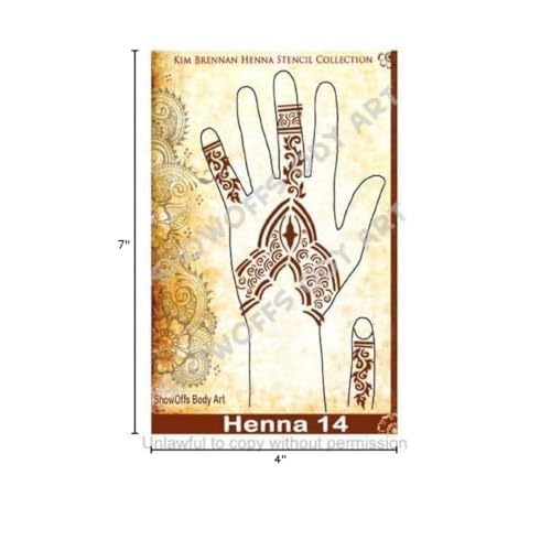 Body Painting Airbrush Stencil - Henna 14