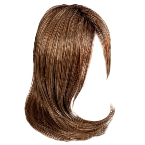 GABOR Front Cover Layered Long Bob Style Wig, Hand-Tied Mono Top by Hairuwear, Average Cap - GF8-29SS Hazelnut