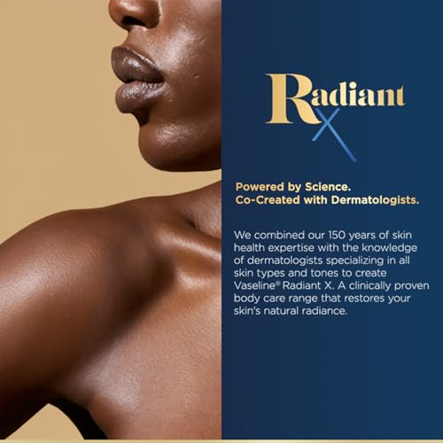 Vaseline Radiant X Skin Care Set ??Even Tone Nourishing Body Lotion with 1% Niacinamide + Deep Nourishment Body Cream with Shea Butter & Vitamin C (2 Piece Set)
