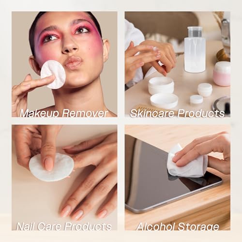 9oz Gray Push Down Pump Dispenser Empty Refillerble Bottle with Flip Top Cap - for Nail Polish, Travel, Cosmetics Packaging