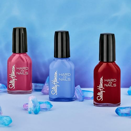 Sally Hansen Hard as Nails, Garnet Attention, Long Lasting, Chip Resistant, Opaque, Shiny Red Nail Polish