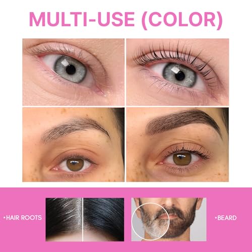 Korean Eye Brow Tint Kit - Eye Lash Tint Kit Brow Color for Eyebrows Lash Tint Dark Brown