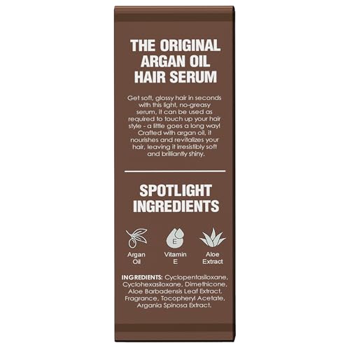 HerStyler Advanced Argan Oil Hair Serum for Women - Anti Frizz Serum for Hair - for Frizzy, Dry and Damaged Hair - Nourishing - 2.36 Fl Oz / 70 Ml - Pack of 2