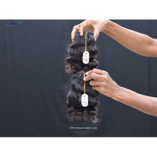 IDM 10¡± Curly 2 bundles raw Indian hair natural Indian curly single donor hair