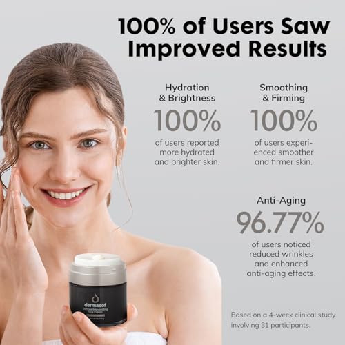 Dermasof Ultimate Rejuvenating Moisturizer Face Cream with Vitamin C, Niacinamide, Anti Aging, Anti Wrinkle, Antioxidant, Firming, Repair, Brightening, Even Skin Tone, Reduce Dark Spots 1.7 Fl Oz