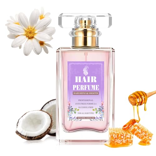 Hair Perfume for Women Long Lasting, Hydrating & Nourishing Hair Body Mist Spray Fragrance Essential Oil Odors Remove, Honey Infused Chamomile Pheromone Perfume Hair Fragrance, Alcohol Free 50ML