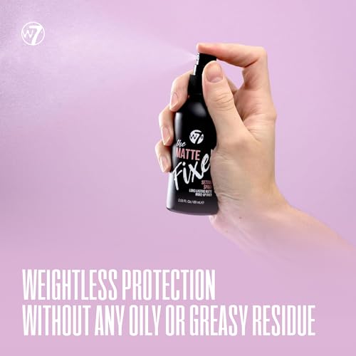 W7 Prime Magic & The Fixer Matte Set - Makeup Primer & Setting Spray Duo for a Smooth, Matte Finish - Pore Minimizer & Shine Control - Quick-Drying, Non-Sticky - Vegan & Cruelty-Free
