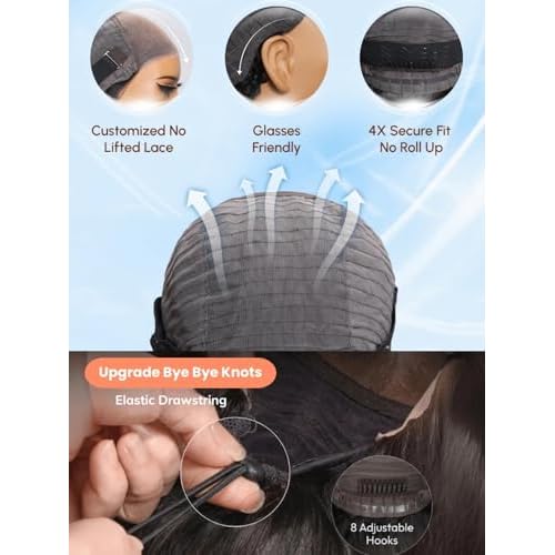 Julia Hair Bye Bye Knots Glueless Wig Highlight Balayage Brown Body Wave 7x5 Pre Cut HD Lace Front Wigs Human Hair Pre Plucked Bleached Knots Pre Everything Ready To Go Ombre Wig 20 Inch