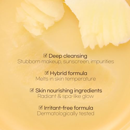 Petitfee Beautifying Mood On Cleanser 3.38 fl. oz. (100ml) - Cleansing Balm, Makeup Removal, Pore Cleansing, Dissolves Sunscreen, Moisturizing Finish with Citrus Aroma Oil, Korean Skincare