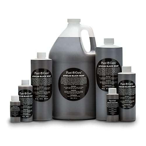 African Black Soap Liquid Half Gallon - 100% Raw Pure Natural From Ghana, Acne Treatment, Aids Against Eczema & Psoriasis, Dry Skin, Scar and Dark spot Removal, Pimples and Blackhead, Face & Body Wash