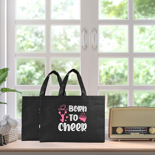 Olgaa 48 PCS Cheerleader Gifts: 24 PCS Cheer Bags & 24 Black Cheer Keychains