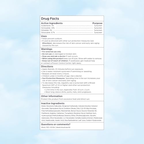 dearcloud Tone Blur Essence Sunscreen SPF 50+ PA++++ ? Korean Sunscreen for Face, Primer with Vegan Ingredients (1.69 fl oz)