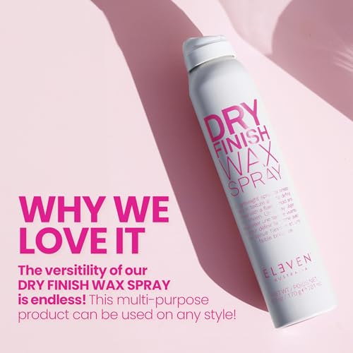 ELEVEN AUSTRALIA Dry Finish Wax Texture Spray for Fine Hair - Texturizing Hair Spray for Women & Men, Adds Volume, Hold, & Shine, Flexible Holding Hairspray, Matte Finish, Paraben & Gluten Free - 6 oz