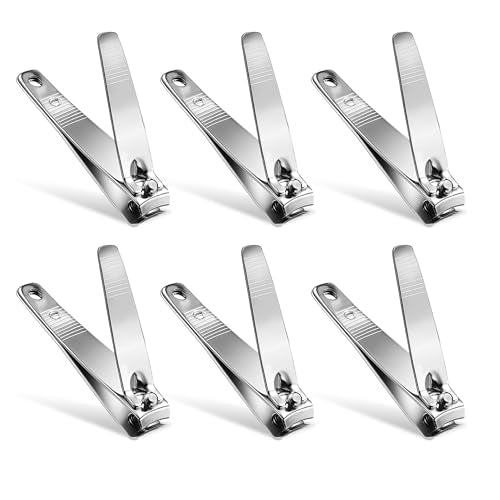 30 Pack Fingernail Clipper Toenail Clippers Pack, Stainless Steel Small Nail Clippers in Bulk,Portable Travel Fingernails for Men Women Homeless Care Package Supplies Bulk