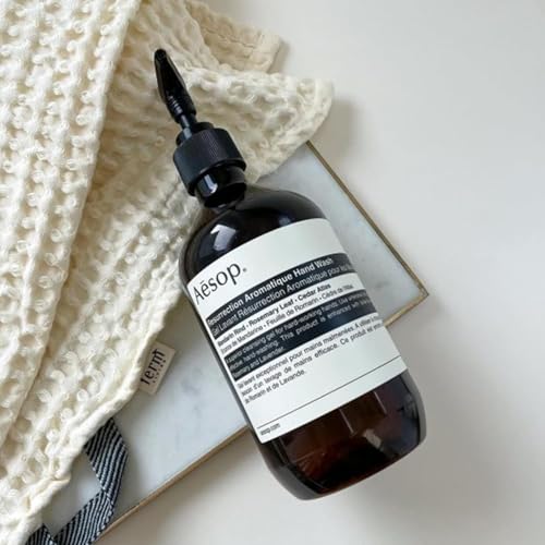 Aesop Resurrection Aromatique Hand Wash Refill | Gentle Cleanser with Orange, Rosemary and Lavender Oils | 500mL / 16.9 oz (Pack of 3)