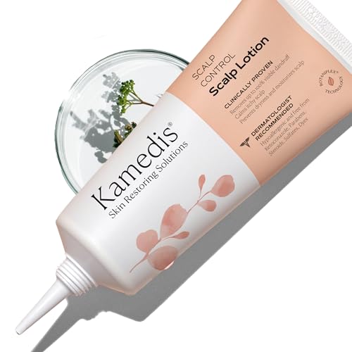 KAMEDIS Scalp Moisturizer Lotion For Dry, Itchy, Dandruff, Flaky, Seborrheic Dermatitis, Psoriasis and Sensitive Scalp. Over-Night Mask Treatment Botanicals-Based. Parabens Free. 3.38 Fl Oz.