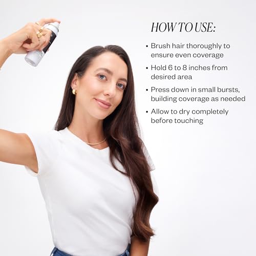 IGK NEVER MISS Root & Scalp Touch-Up Spray ? Light Brown | Temporary Gray Root Concealer for Thinning Hair | Waterproof, Sweat-Resistant, No Flaking | With Biotin, Rosemary & Squalane | 2oz